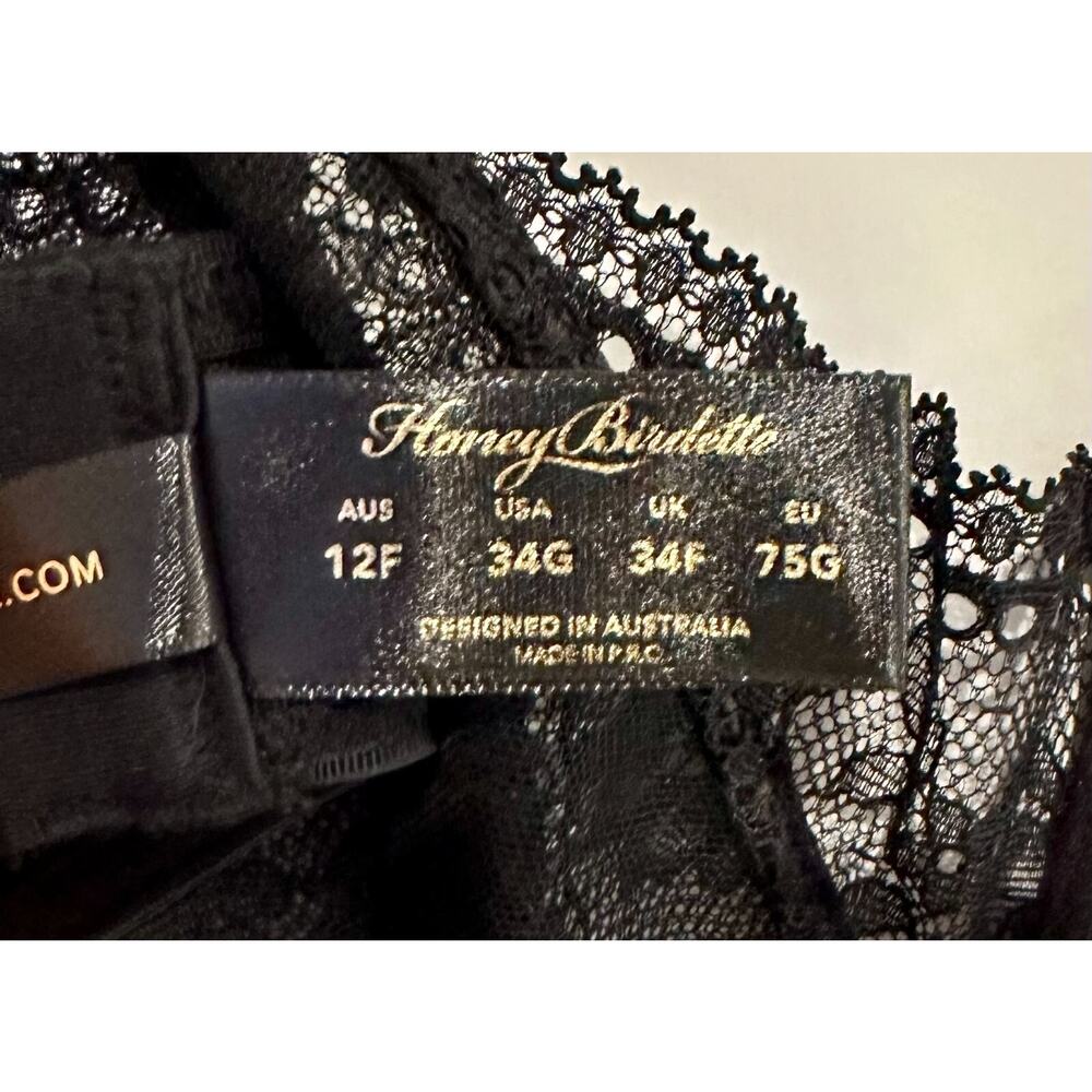 Honey Birdette JACQUI🖤 Black Lace Bodysuit 34G - Picture 4 of 4